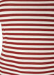 Stribet tanktop med ribstruktur, R&oslash;d, Packshot image number 2