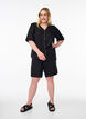 Shorts med lommer og h&oslash;j talje, Sort, Model image number 1