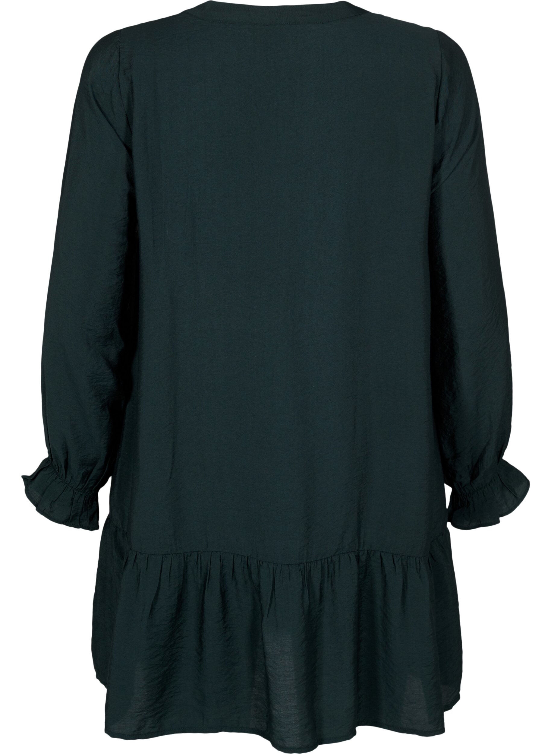 Zizzi Kort kjole med syninger og knapper, Scarab, Packshot image number 1