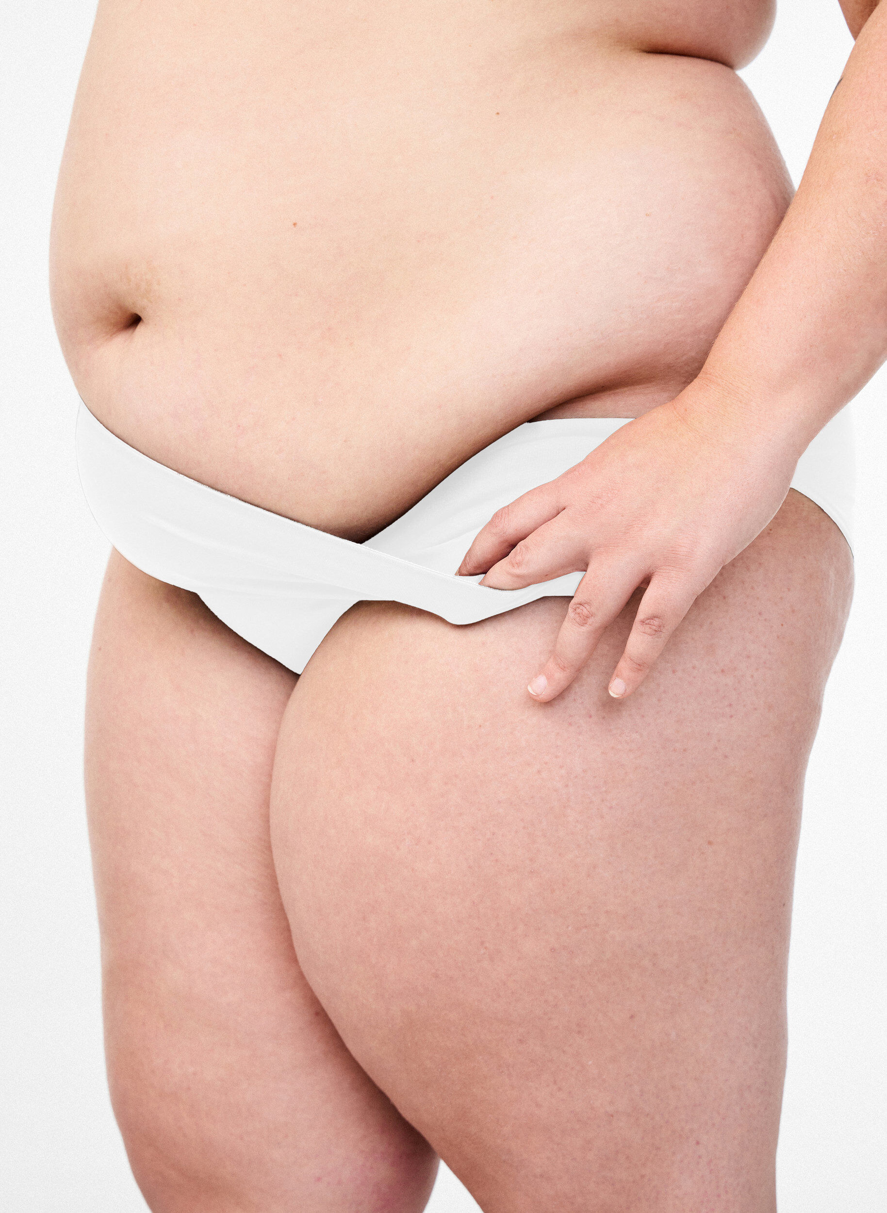 Microfiber trusse med indvendig lomme, Hvid, Model