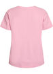 Ensfarvet basis t-shirt i bomuld, Lyser&oslash;d, Packshot image number 1