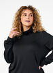 Træningsbluse med høj hals, Black, Model image number 2
