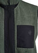 Sporty teddy vest med lommer, Thyme, Packshot image number 2