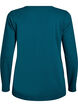 Basis jerseybluse med lange &aelig;rmer, Gr&oslash;n, Packshot image number 1
