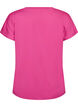 L&oslash;s tr&aelig;nings t-shirt med v-hals, Lyser&oslash;d, Packshot image number 1