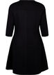 A-formet kjole med 3/4 ærmer, Sort, Packshot image number 1