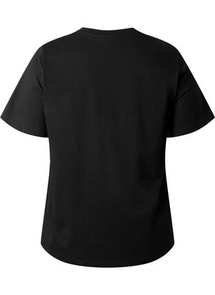Økologisk bomulds t-shirt med tekst, Black ÉTOILE, Packshot image number 1