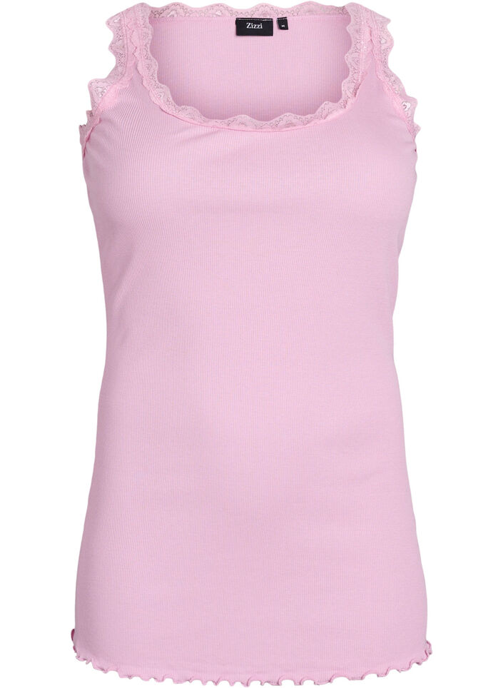 Top med blondekant, Lyser&oslash;d, Packshot image number 0