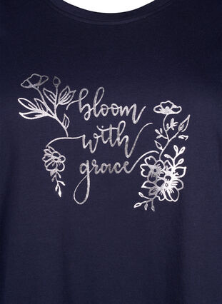 FLASH - T-shirt med motiv, Navy Blazer Bloom, Packshot image number 2