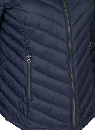 Kort quiltet letvægts jakke, Night Sky, Packshot image number 3