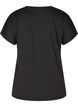 L&oslash;s tr&aelig;nings t-shirt med v-hals, Sort, Packshot image number 1