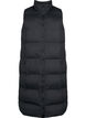 Lang vest med lommer og tovejs lynl&aring;s, Sort, Packshot image number 0