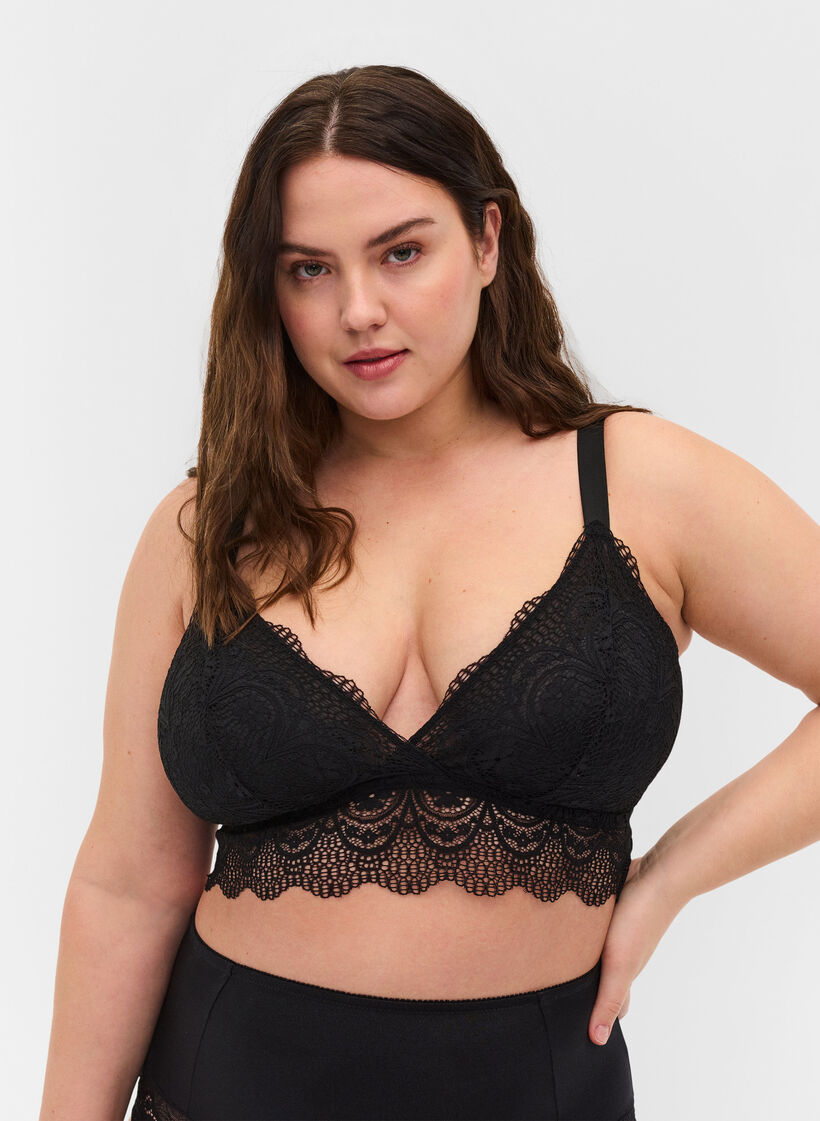 Blonde bralette, Black, Model image number 0