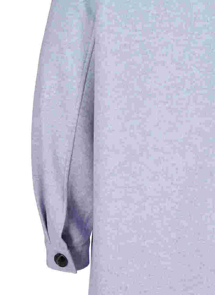 Skjortejakke med knapper og brystlommer, Serenity Mel., Packshot image number 3