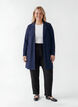 Lang blazer med lommer, Bl&aring;, Model image number 1