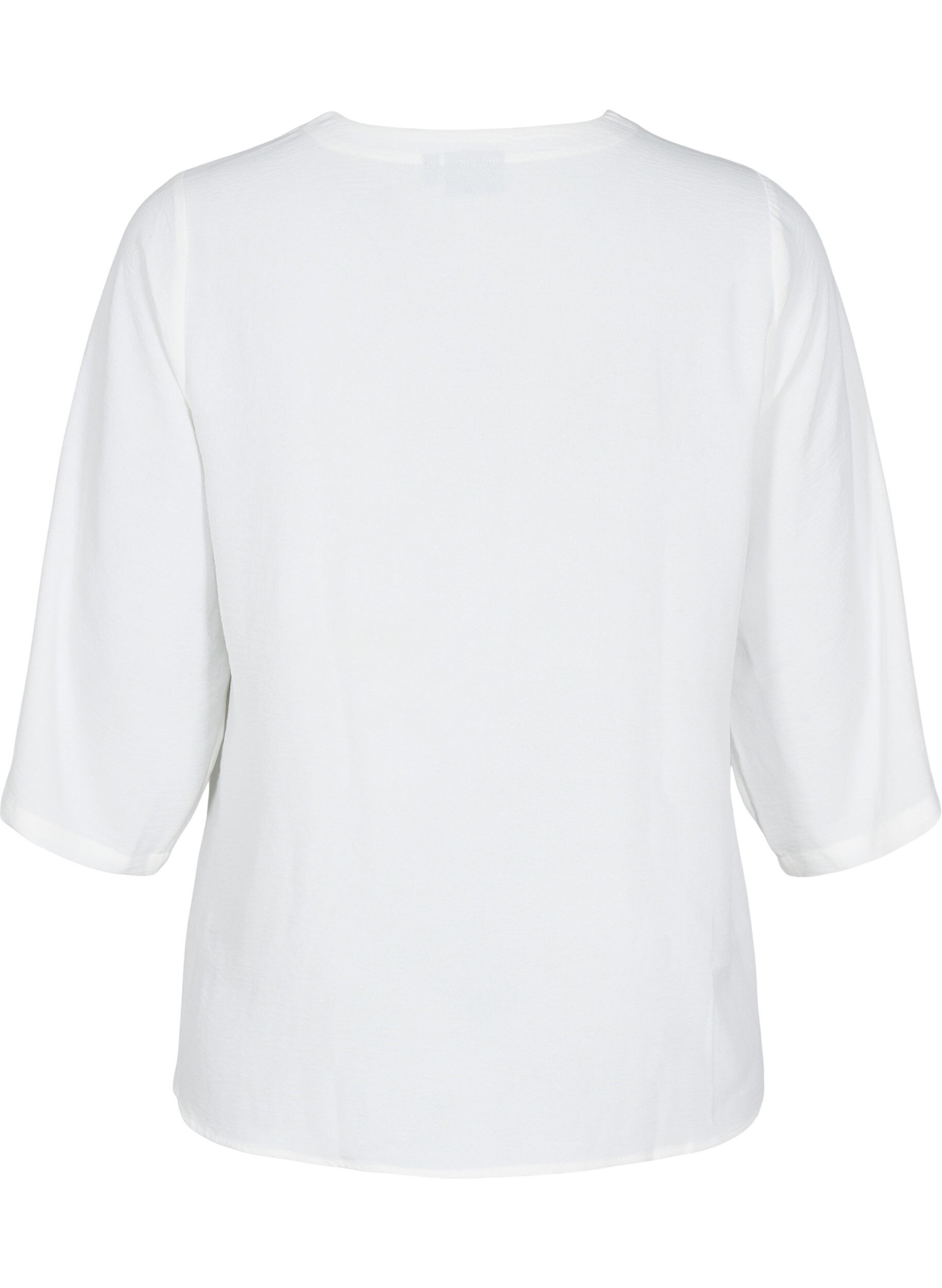 ZizziBluse med 3/4 &aelig;rmer, Vanilla, Packshot image number 1