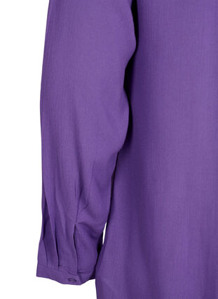 Viskose tunika med v-udskæring, Deep Lavender, Packshot image number 3