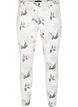 Højtaljede Amy jeans med blomsterprint, White Flower AOP L78, Packshot image number 0