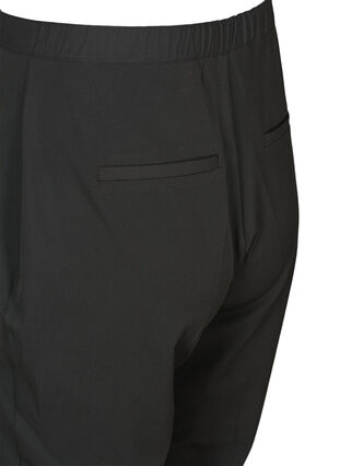 Klassiske bukser med elastik i taljen, Black, Packshot image number 3