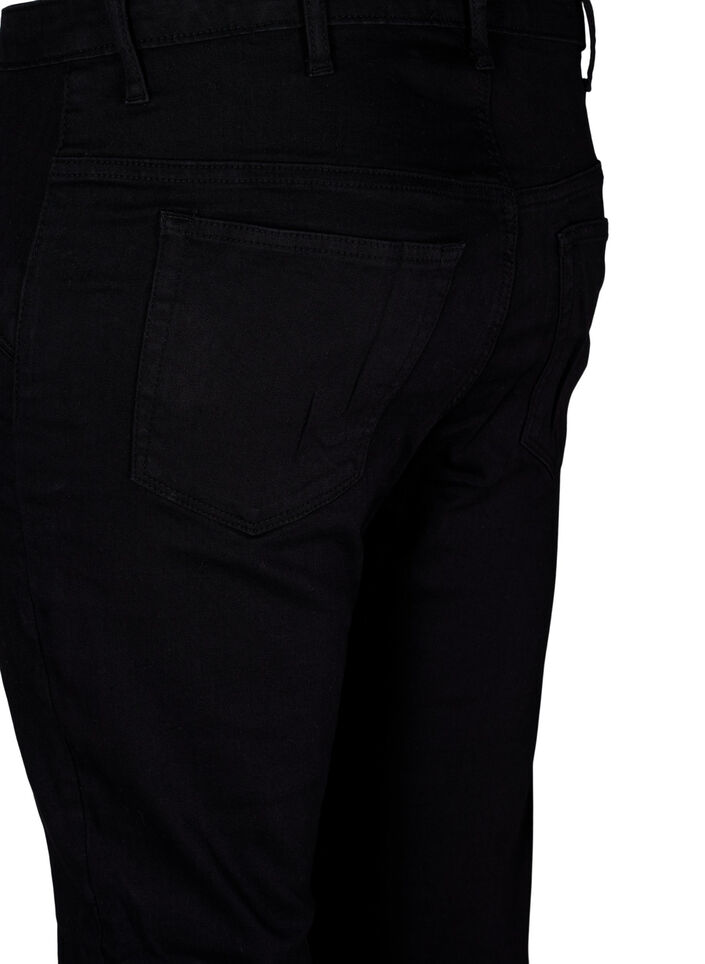 Super slim Amy jeans med sn&oslash;redetalje, Black, Packshot image number 3