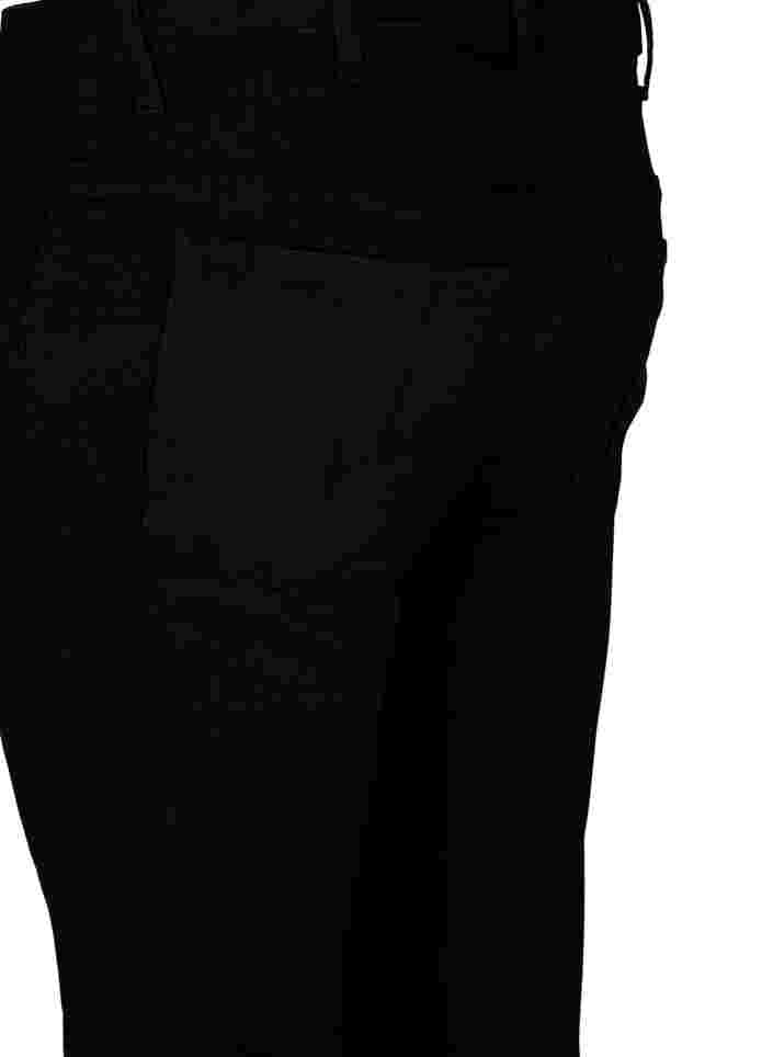 Super slim Amy jeans med snøredetalje, Black, Packshot image number 3
