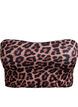Leopard bandeau-bikinitop, Beige, Packshot image number 0