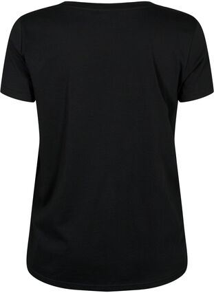 Trænings t-shirt med print, Black w. Winner, Packshot image number 1