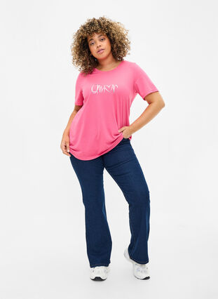 FLASH - T-shirt med motiv, Hot Pink Amour, Model image number 2