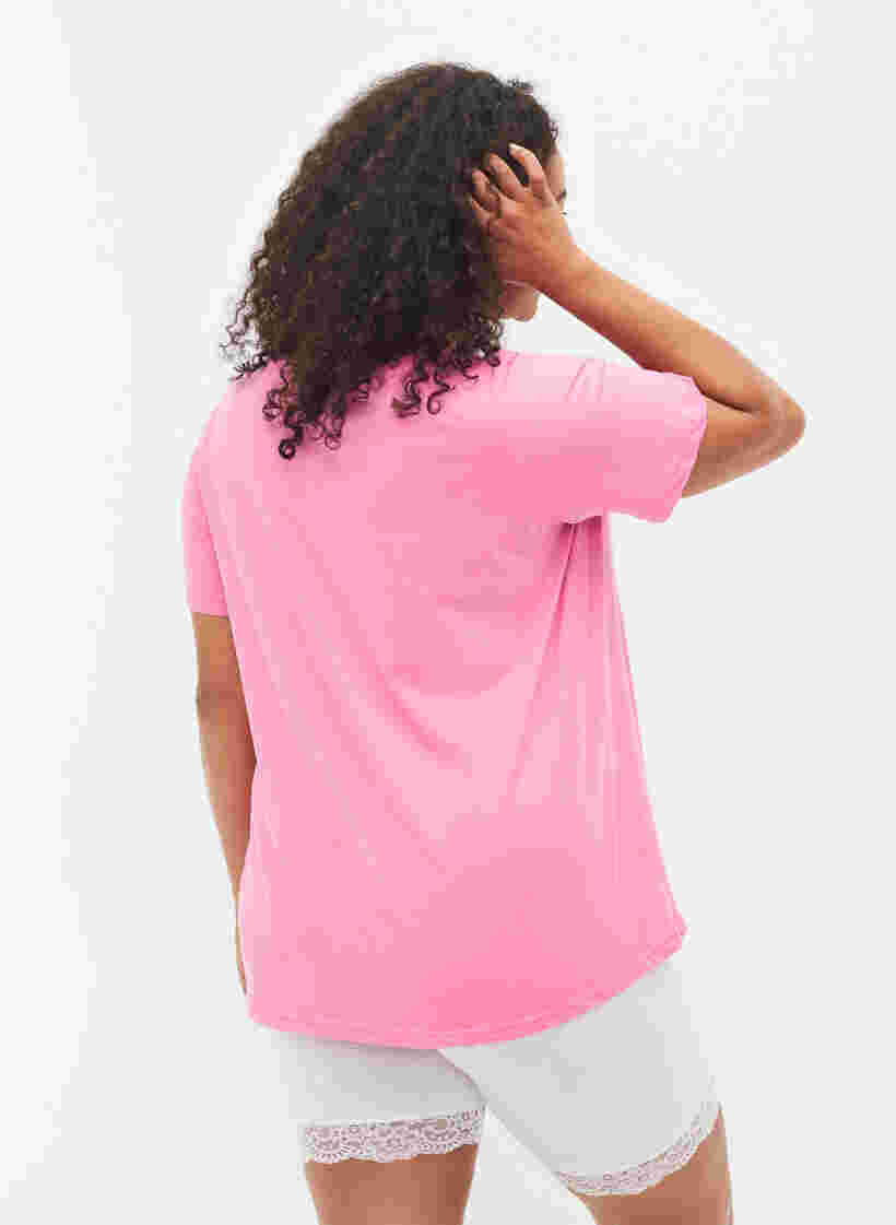 Støt Brysterne - T-shirt i bomuld, Wild Orchid, Model image number 1