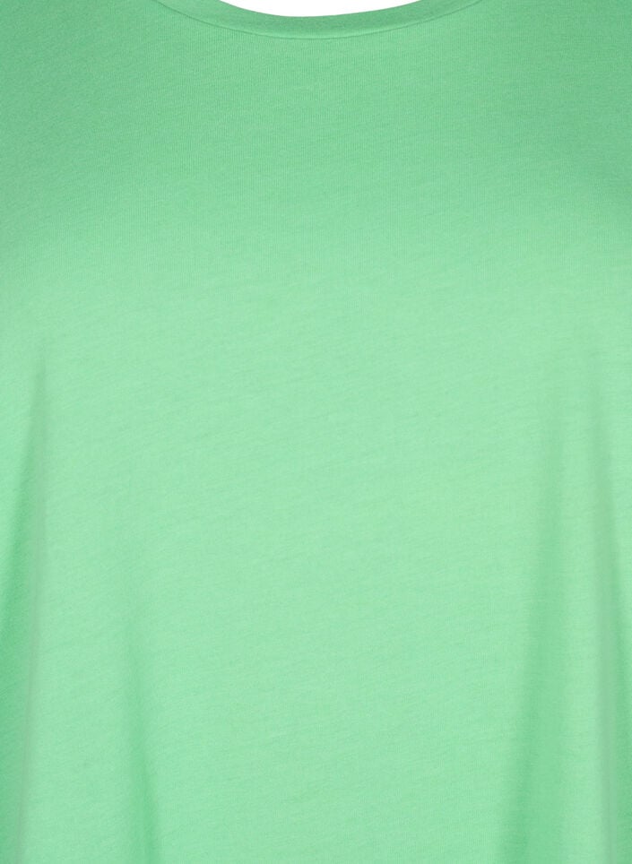 Kort&aelig;rmet t-shirt i bomuldsblanding, Gr&oslash;n, Packshot image number 2