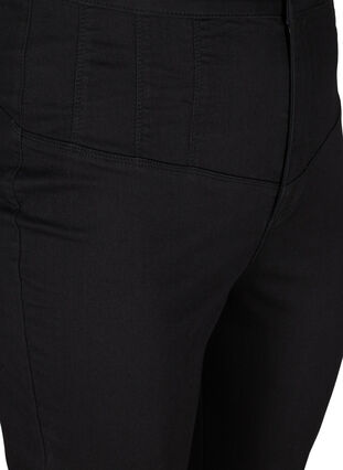 Super højtaljede Bea jeans, Black, Packshot image number 2