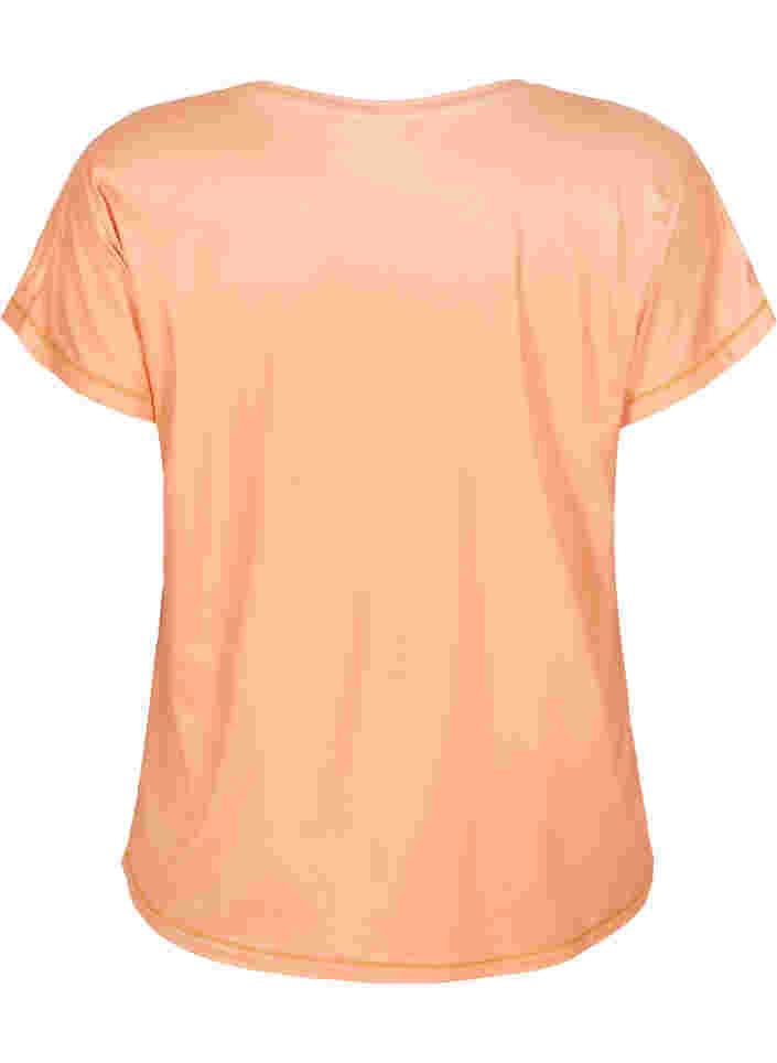 Kortærmet trænings t-shirt, Apricot Nectar, Packshot image number 1