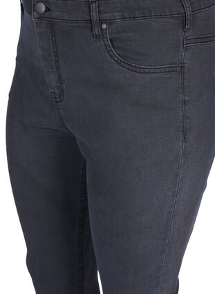 Højtaljede super slim Amy jeans, Grey Denim, Packshot image number 2
