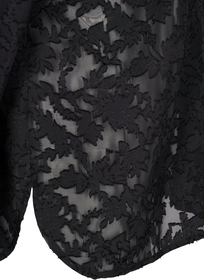 Jacquard skjorte med knapper, Black, Packshot image number 3