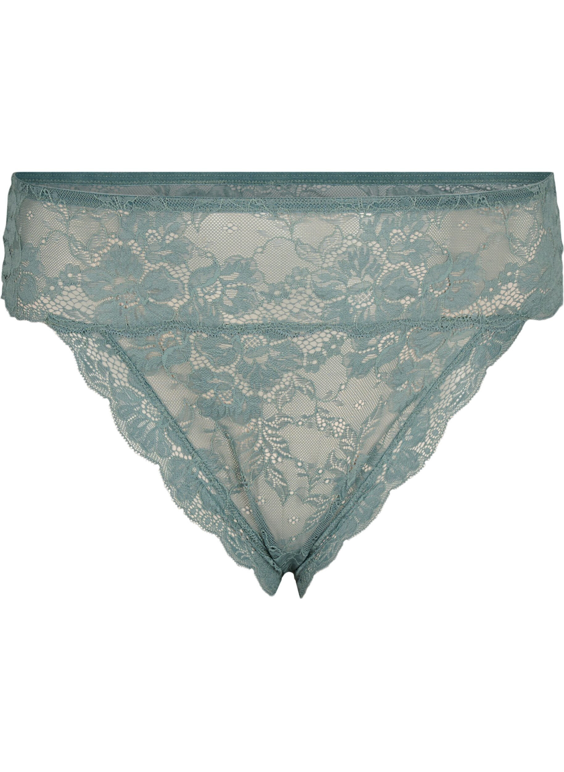 Zizzi Brazilian trusse med regul&aelig;r talje, Balsam Green, Packshot image number 0