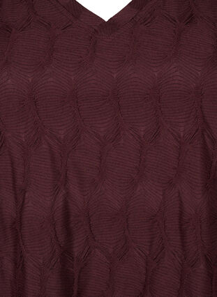 FLASH - Langærmet bluse med struktur, Fudge, Packshot image number 2