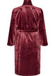 Morgenk&aring;be i bl&oslash;d velour med lommer, R&oslash;d, Packshot image number 1