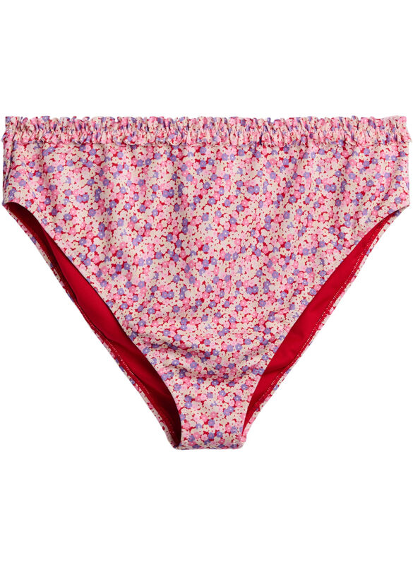 Blomstret Tai Bikini Trusse Med Rynkekant