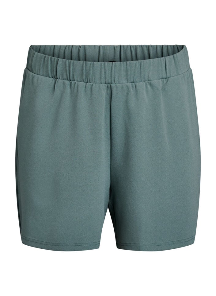 L&oslash;se shorts med lommer, Gr&oslash;n, Packshot image number 0