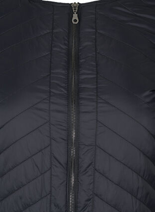 Quiltet letvægts jakke, Black, Packshot image number 2
