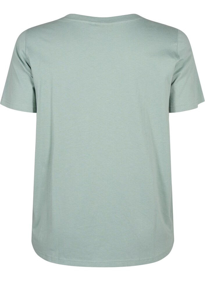 T-shirts med blomster motiv, Chinois G. w. Flower, Packshot image number 1