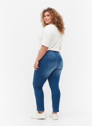 Slim fit Emily jeans med normal talje, Light blue, Model image number 1
