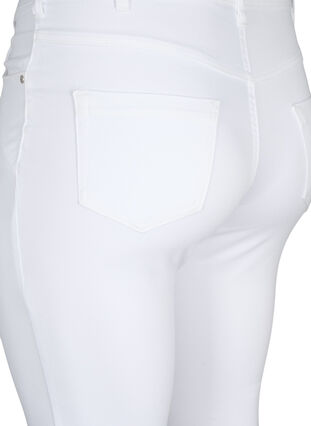 Slim fit Emily jeans med normal talje, White, Packshot image number 3