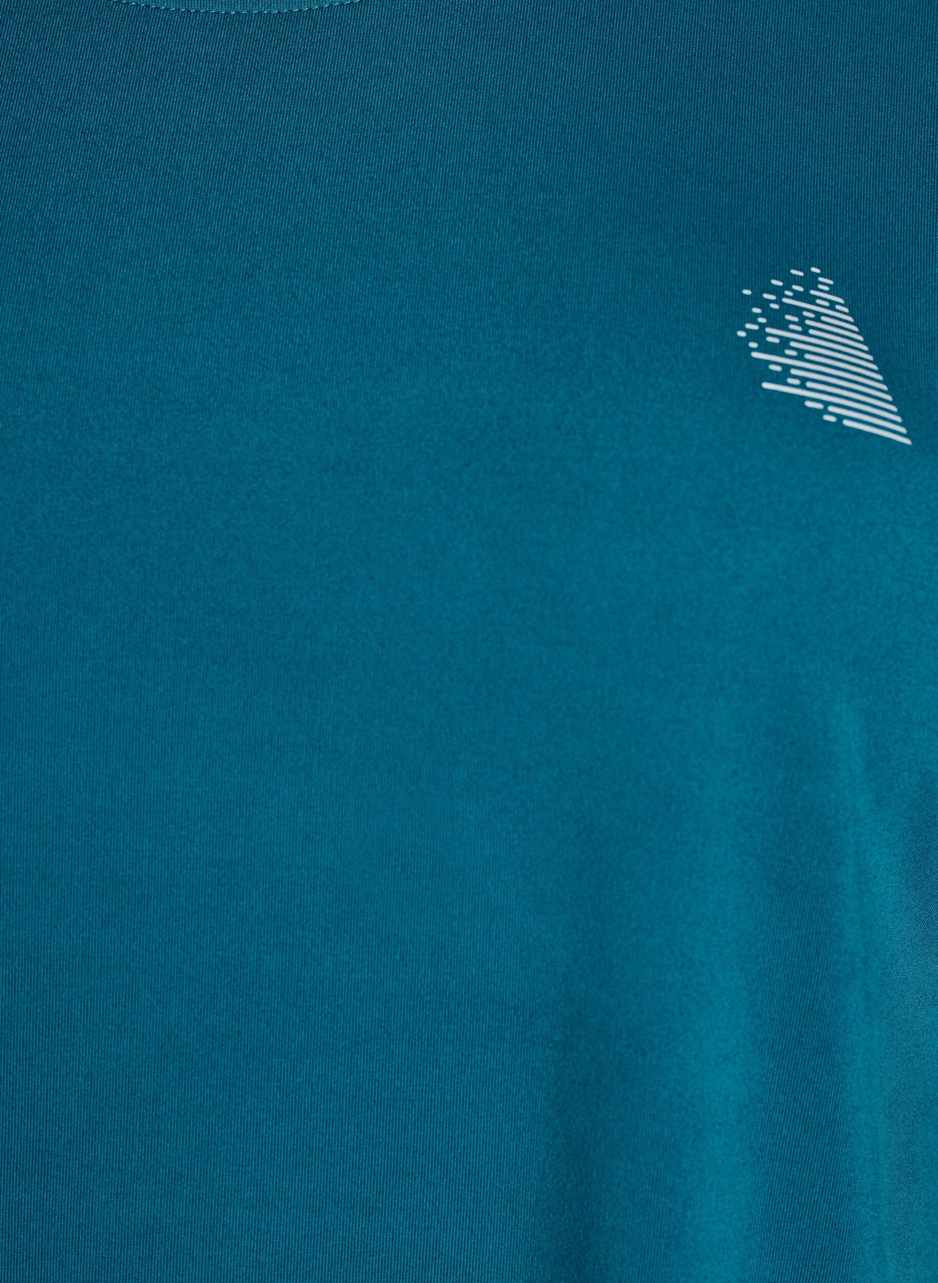 Zizzi Ensfarvet tr&aelig;nings t-shirt, Gr&oslash;n, Packshot image number 2