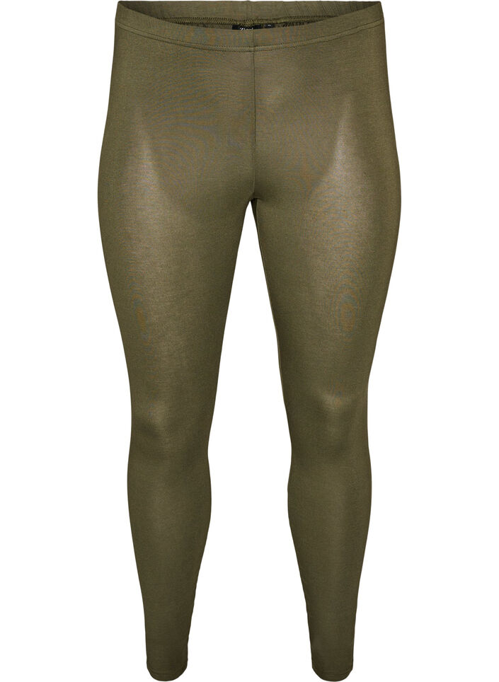 Basis leggings i viskose, Gr&oslash;n, Packshot image number 0