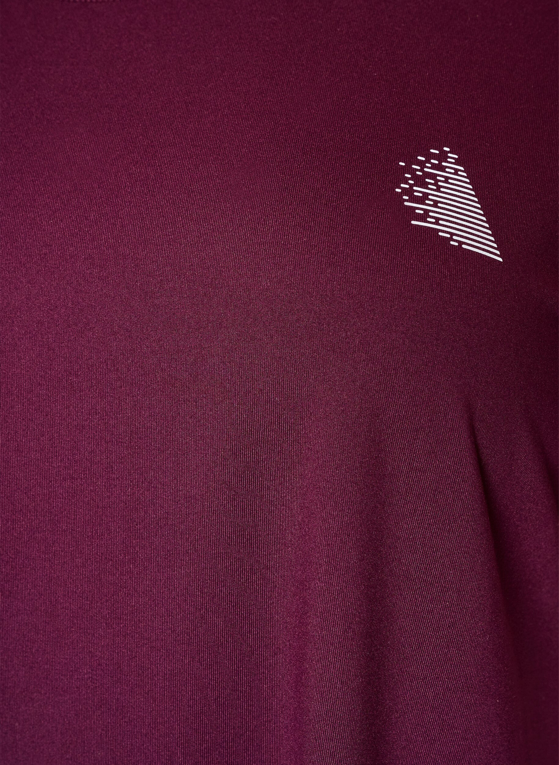 ZizziLang tr&aelig;nings t-shirt, Lilla, Packshot image number 2