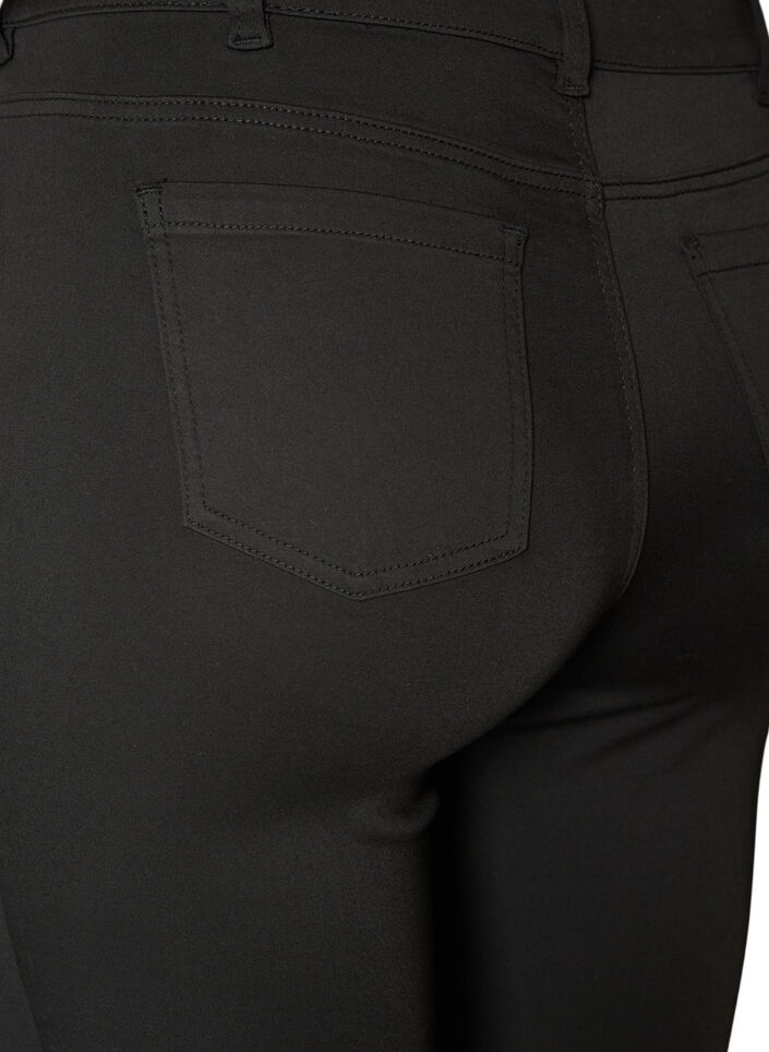 Emily Stay Black jeans med regul&aelig;r taljeh&oslash;jde, Sort, Packshot image number 3