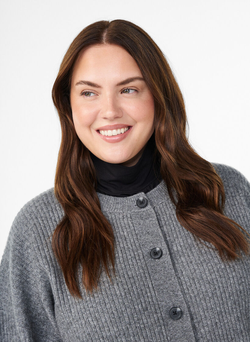 Kraveindsats med høj hals, Sort, Model image number 0