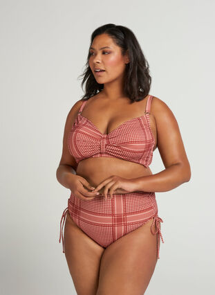 Printet bikini overdel med bøjle, Tandori Scarf Print, Model image number 2