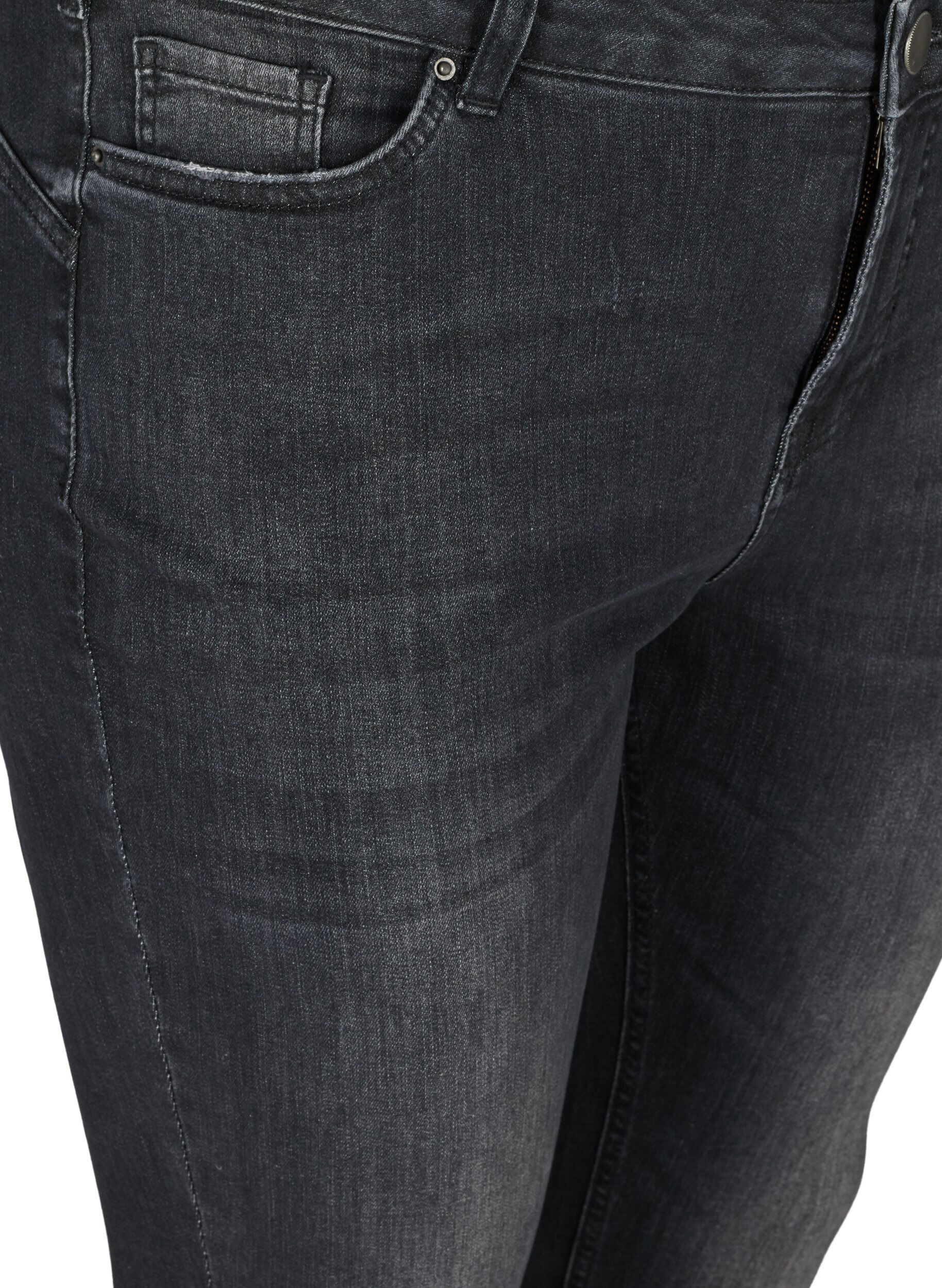 Zizzi Ekstra slim Amy jeans, Grey Denim, Packshot image number 2